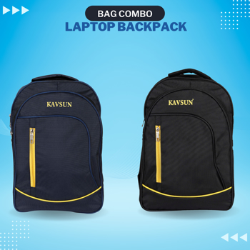 Kavsun Combo of Smart And Trendy Unisex School Bag Blue And Black (KVBAG-CS12S13)