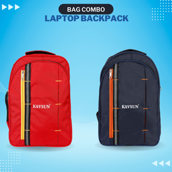 Kavsun Combo of Smart And Trendy Unisex School Bag Red And Blue (KVBAG-CS8S9)