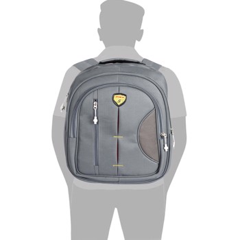 Kavsun Smart And Trendy Unisex School Bag Grey - KVBag_S5