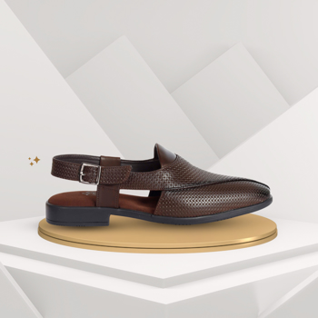 Kavsun Brown Peshawari Sandals