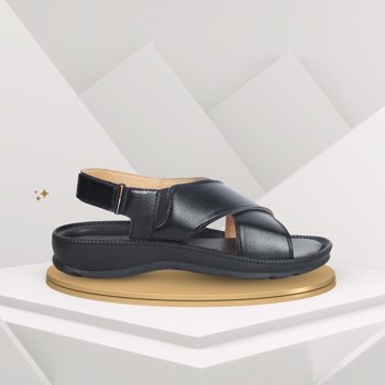 Kavsun Black Premium Men Sandal