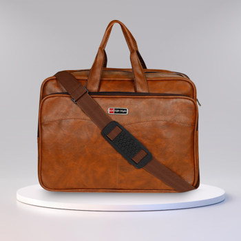 KAVSUN Brown Laptop Bag