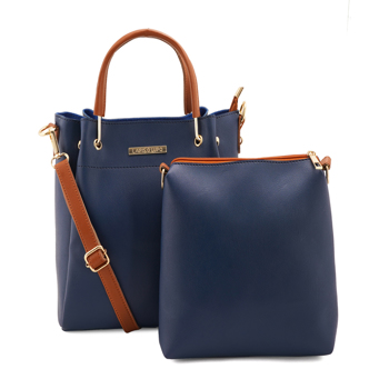 Lapis O Lupo Women Handbag and Sling Bag Combo Blue Set of 2