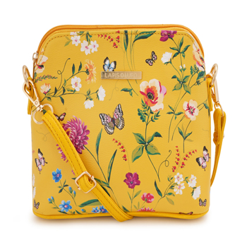 Lapis O Lupo Women  Flower Sling Bag (LLSL00105YL4 Yellow)