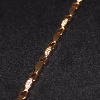 Anti-Tarnish 18K gold color plated women bracelet (MES-BL04)