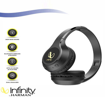Infinity Zip 20 Wired in Ear Earphones with Mic (Black) 