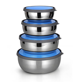 Set Of 4 Stainless Steel Bowl Set