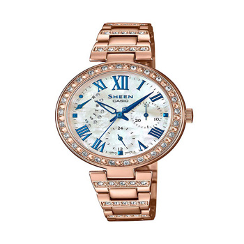 Casio sheen mother of pearl sale watch