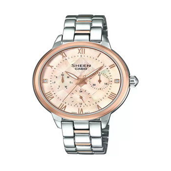 Casio sheen mother of pearl sale watch