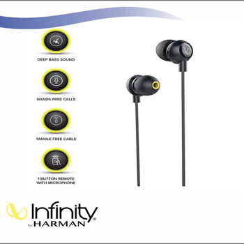 Infinity By Harman Wynd 220 Black Wired In Ear Headphone