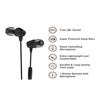 Jbl T50Hi In-Ear Headphones With Mic
