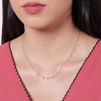 Giva Anushka Sharma Silver Queens Necklace