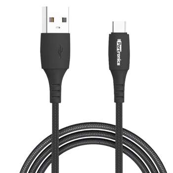 Portronics(POR 1161)Konnect A Unbreakable Nylon Braided 3A USB-A to Type C Fast Charging Cable with