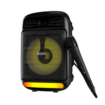Portronics(POR 2018)Melomix 20W Portable Bluetooth Speaker with Karaoke Mic, 5 Hour Playtime, TWS Co