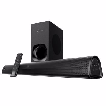 Portronics(POR 2170)Pure Sound 105, 200W Bluetooth Soundbar with Wired Subwoofer for Deep Bass, 2.1