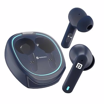 Portronics(POR 2191)Harmonics Twins S11 in-Ear TWS Earbuds, Quad Mic, Auto ENC Calls, 30Hrs Playtime