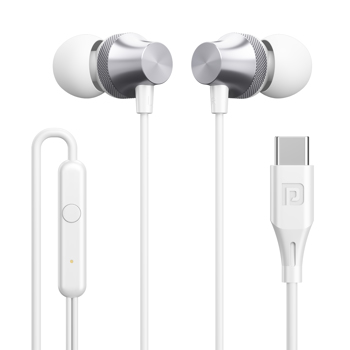 Portronics(POR 2282)Conch Beat C in Ear Wired Earphones with Mic, Type C Audio Jack, 10mm Driver, 1.