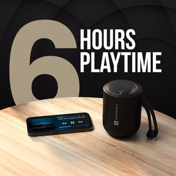 Portronics(POR 280)SoundPot   20W Bluetooth Speaker , Upto 6 Hour Playtime , Easy Control , Type C Fast Charging (Black)