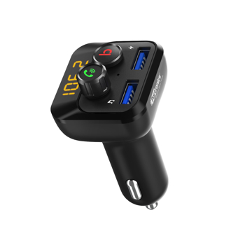 Portronics(POR 320)AUTO 10 Bluetooth - FM Transmitter in-Car Radio Adapter for Hands-Free Calling, M