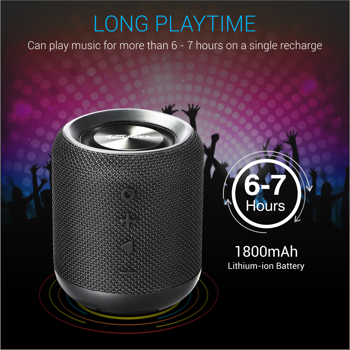 Portronics(POR 871)SoundDrum 10W Portable Bluetooth Stereo Speaker with Powerful Bass, Aux 3.5 mm, I