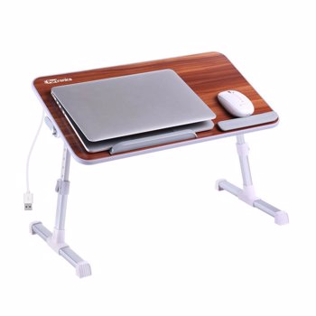 Portronics(POR 895)My Buddy Plus Adjustable Laptop Table with built-in USB Cooling Fan, Foldable Leg