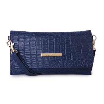 Lapis O Lupo Women Croco Sling Bag Llsl0052Cbl Blue