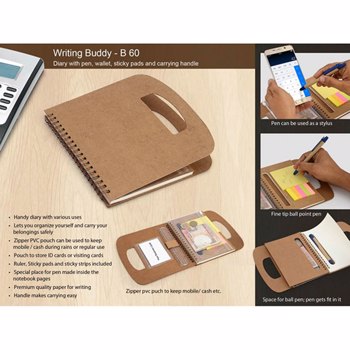 Power Plus B60 Writing Buddy All In 1 Diary Wallet