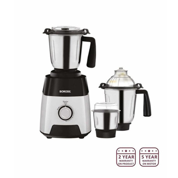 Borosil 750 Watt W16 Silverline Mixer Grinder With 3 Jars