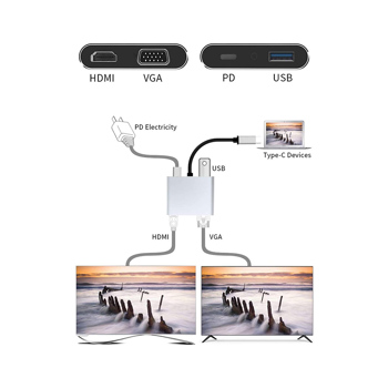 Zoook C HUB i4 COMPUMATE Multi Point Adapter for Type C Devices