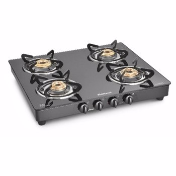 Sunflame 4 Burner Lotus Cooktop Glass Manual Top Gas Stoves