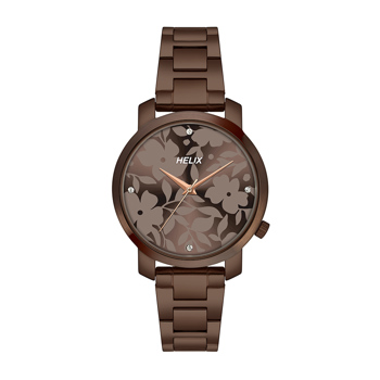 Helix By Timex Analog Brown Dial Women Watch TW032HL42