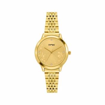 TMX By Timex Gold Tone Stainless Steel Bracelet For Women TM0TL10117T