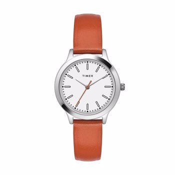 Timex Fashion Womens Brown Leather Strap Watch