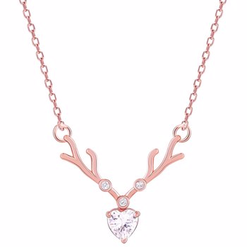 Giva PD01335 Rose Gold Deer Heart Necklace