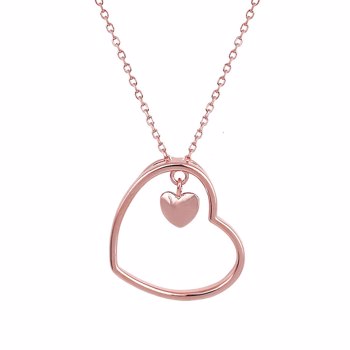 Giva PD003 Anushka Sharma Rose Gold Heart Necklace