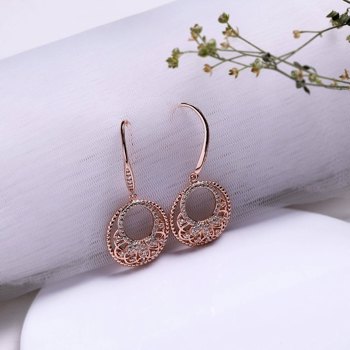 Giva ER055 Rose Gold Crescent Affair Earring