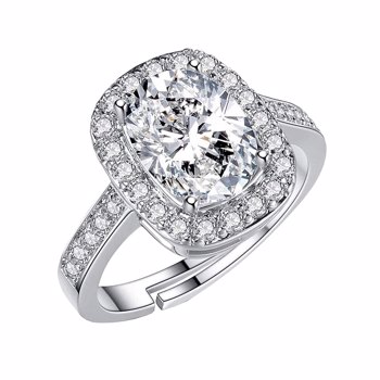 Giva R042 Silver Classic Solitaire Ring