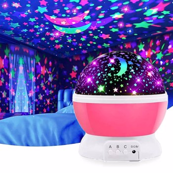 King Craft Star Master Rotating 360 Degree Moon Night Light Lamp Projector Night Lamp