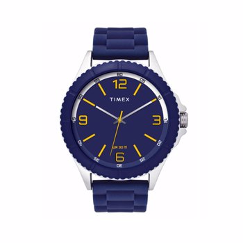 Timex TW00ZR548 Blue PU Strap Fashion Analog Watch