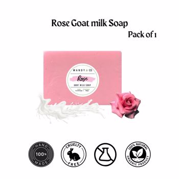 Rose Goatmilk Soap (Pack of 1)  (RGMSP1)