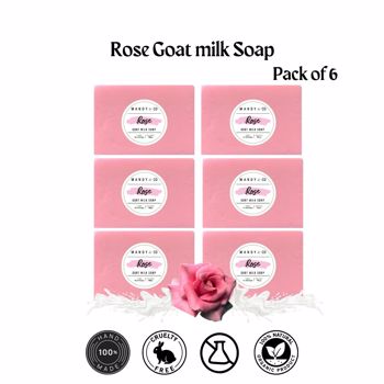 Rose Goatmilk Soap (Pack of 6)