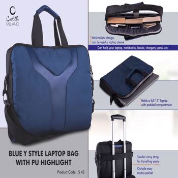 Castillo Milano Y Style Laptop Bag With Pu Highlight