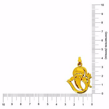 Om Ganeshaya Namah Gold Plated Religious Pendant with Chain (SDS269)