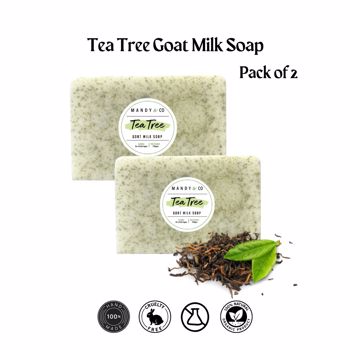 Tea Tree Goatmilk Soap (Pack of 2)