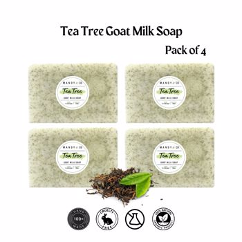 Tea Tree Goatmilk Soap (Pack of 4)