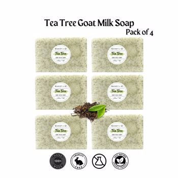 Tea Tree Goatmilk Soap (Pack of 6)