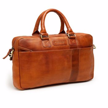 Teakwood Blue Solid Genuine Leather Laptop bag – Teakwood Leathers