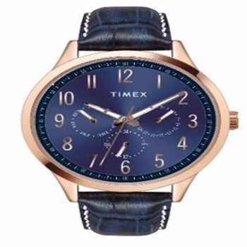Timex Men Watch Tw00Zr367 Leather Strap Blue