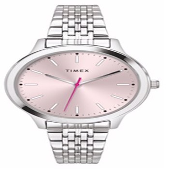 Timex Women Watch Tw00Zr410 Stainless Steel Bracelet Silver Tone