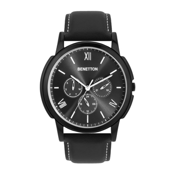 UCB Men UWUCG0803 Black Leather Watch